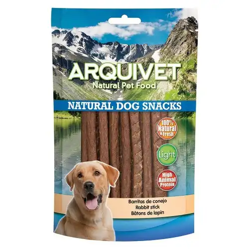 Arquivet Snack Natural para Perros Barritas de Conejo 110 GR