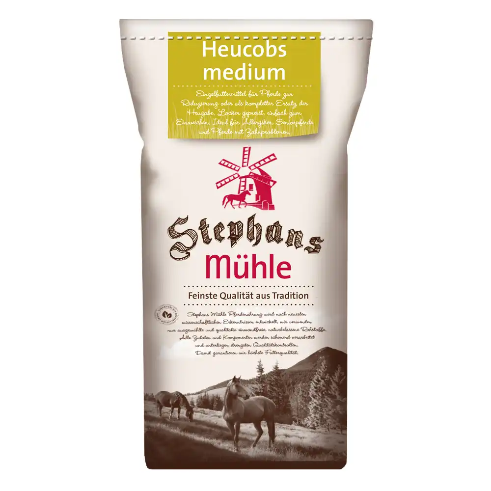 Stephans Mühle pellets de heno medianos para caballos - 25 kg