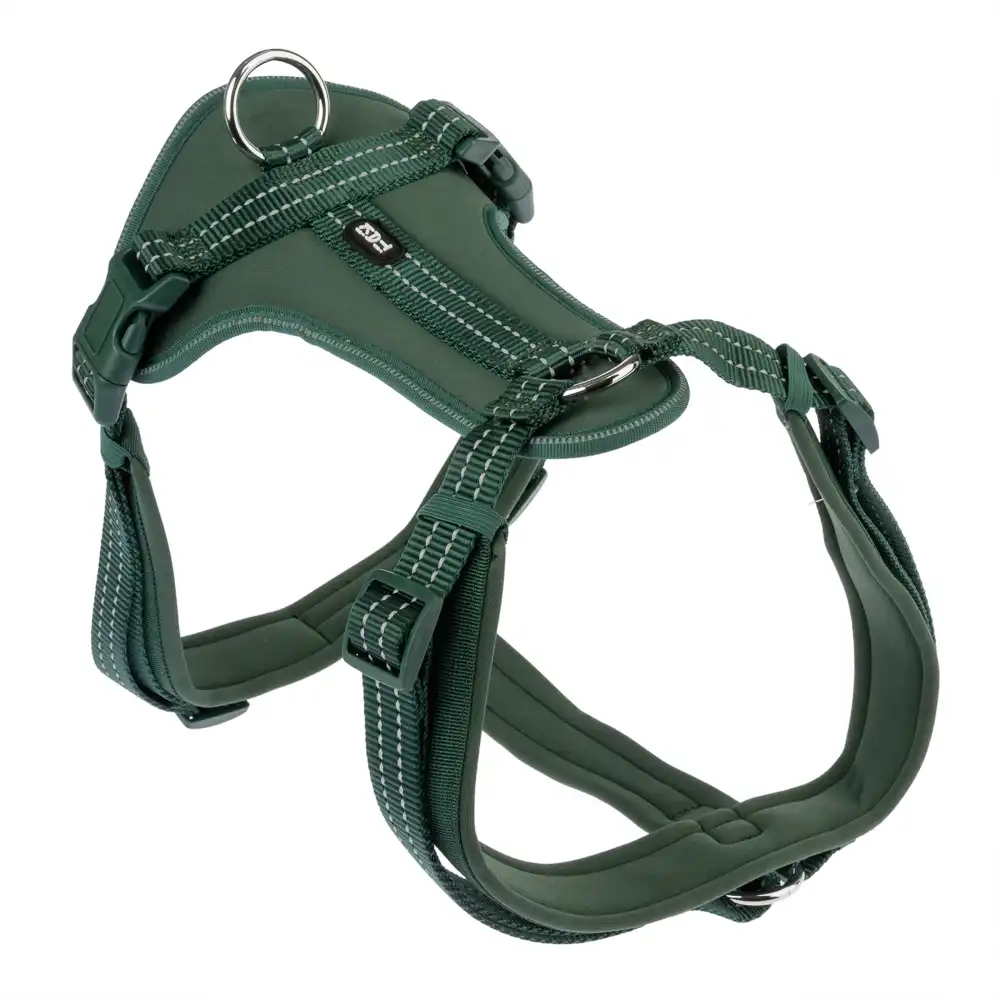 Arnés TIAKI Neoprene verde para perros - XL: 62 - 110 cm contorno de pecho