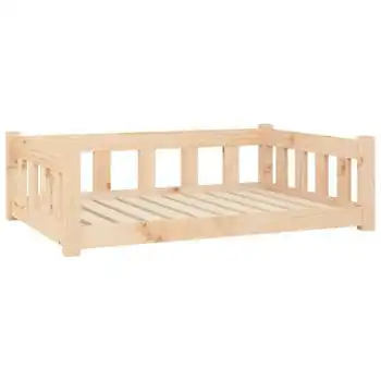 Cama Para Perros Madera Maciza De Pino 95,5x65,5x28 Cm Vidaxl