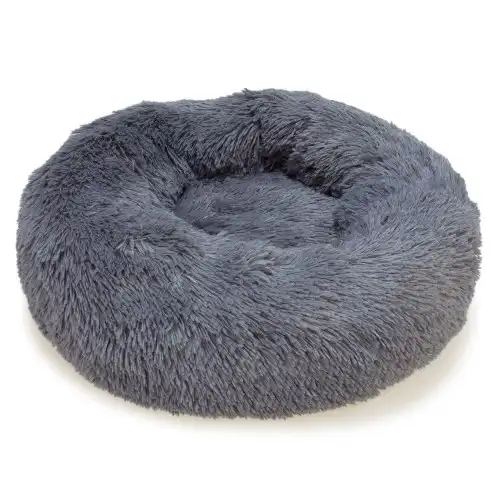 Arquivet cama redonda suave gris oscuro para mascotas