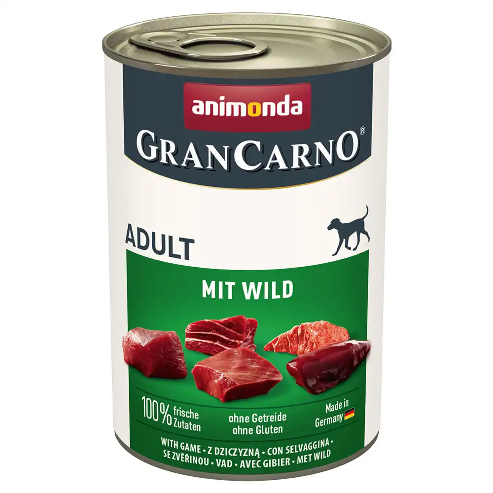 Animonda GranCarno Original Adult 6 x 400 g - Vacuno y venado