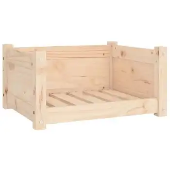 Cama Para Perros Madera Maciza De Pino 55,5x45,5x28 Cm Vidaxl