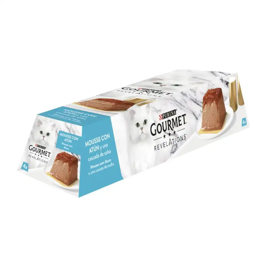 Purina Gourmet Revelations  Atún tarrinas en mousse para gatos