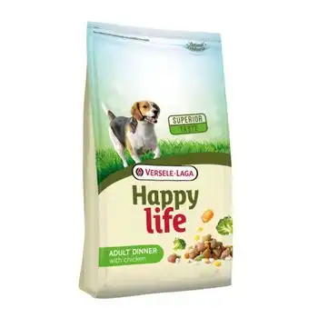 Pienso Para Perros Happy Life Adult Dinner Con Pollo | Pienso Para Perros Versele Laga | Comida Para Perros 15 Kgs