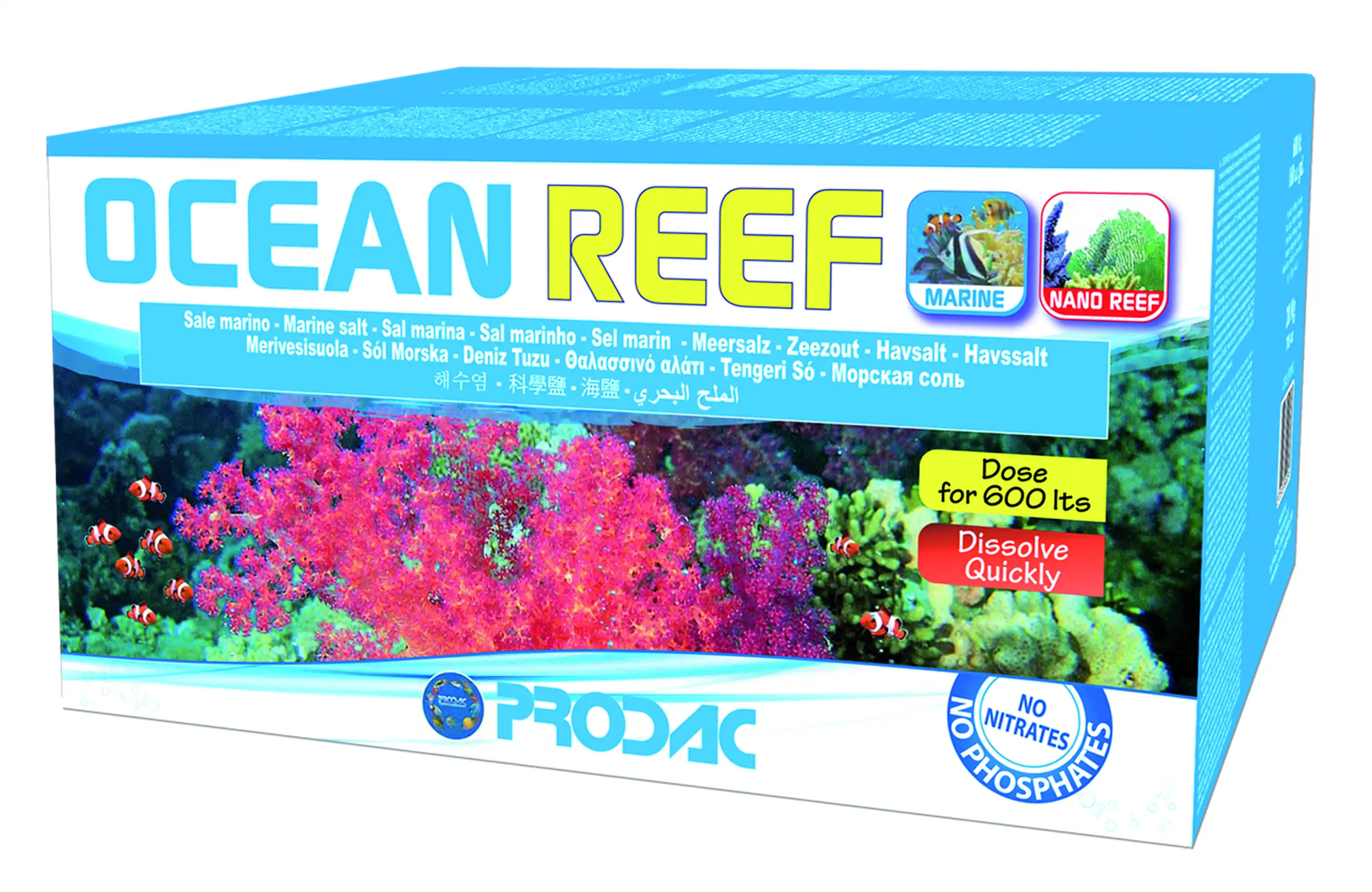 PRODAC SAL OCEAN REEF 20 KG PARA 600L