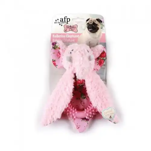 Afp Shabby Chic Ballerina Elefante de Peluche para perros