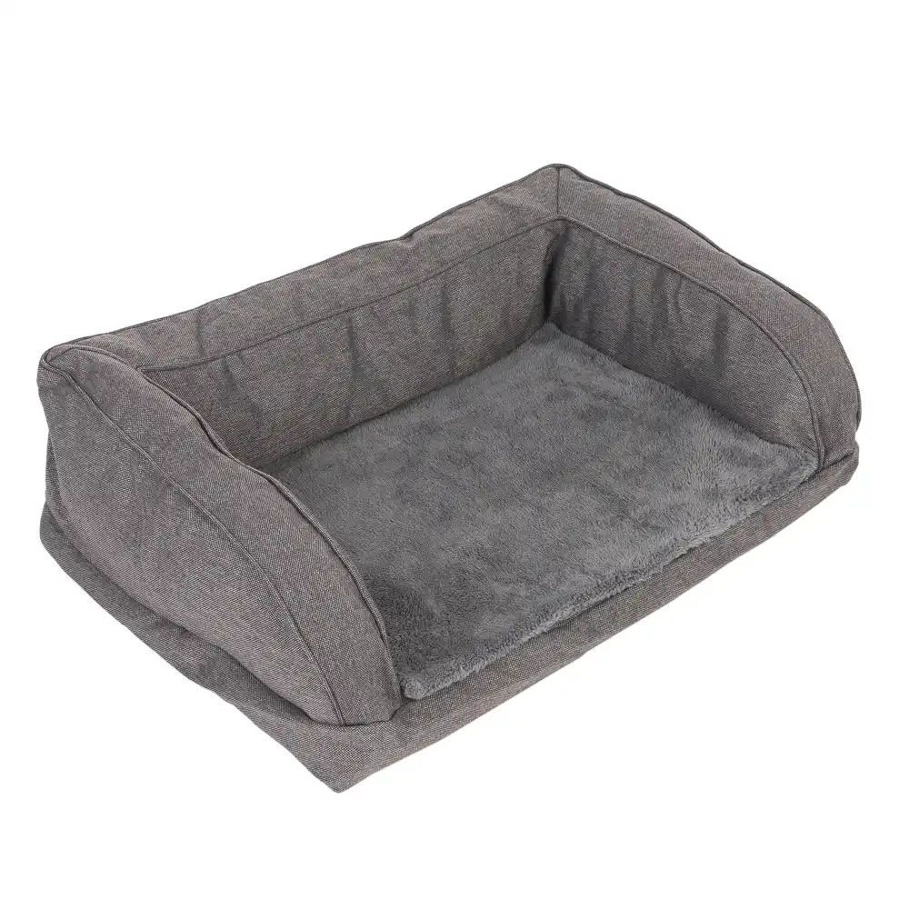 Cama ortopédica gris para perros - Funda de recambio T/S, gris