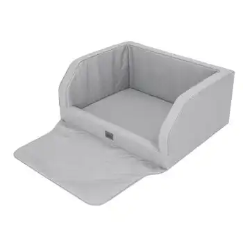 Transporte Y Cama De Viaje Para Perros Adventure R1: 92x70 Gris Eco Cuero