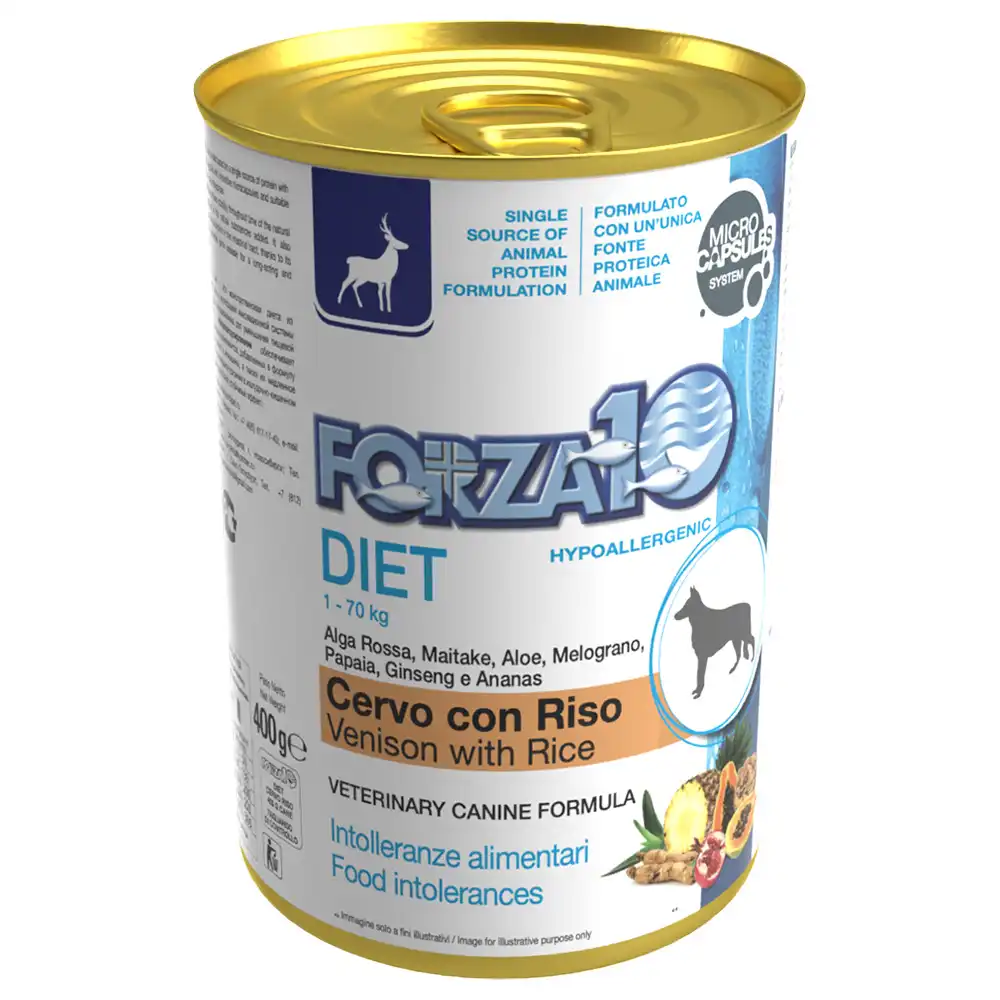 Forza 10 Diet Low Grain 6 x 400 g - Venado y arroz