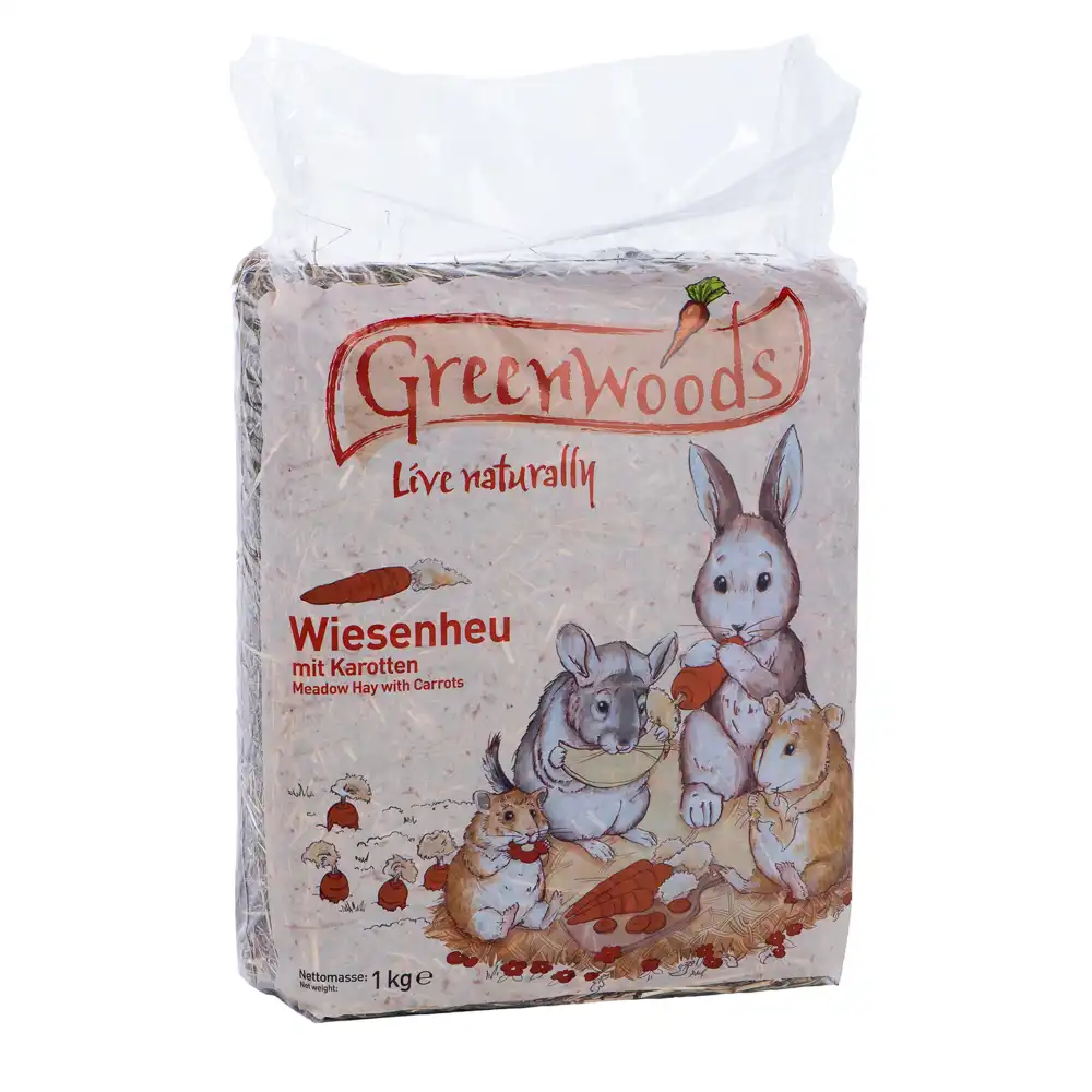 Greenwoods heno de pradera - Zanahoria (1 kg)