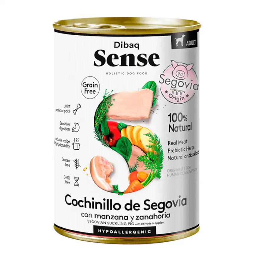 Dibaq Adult Sense Grain Free Cochinillo Segoviano lata para perros