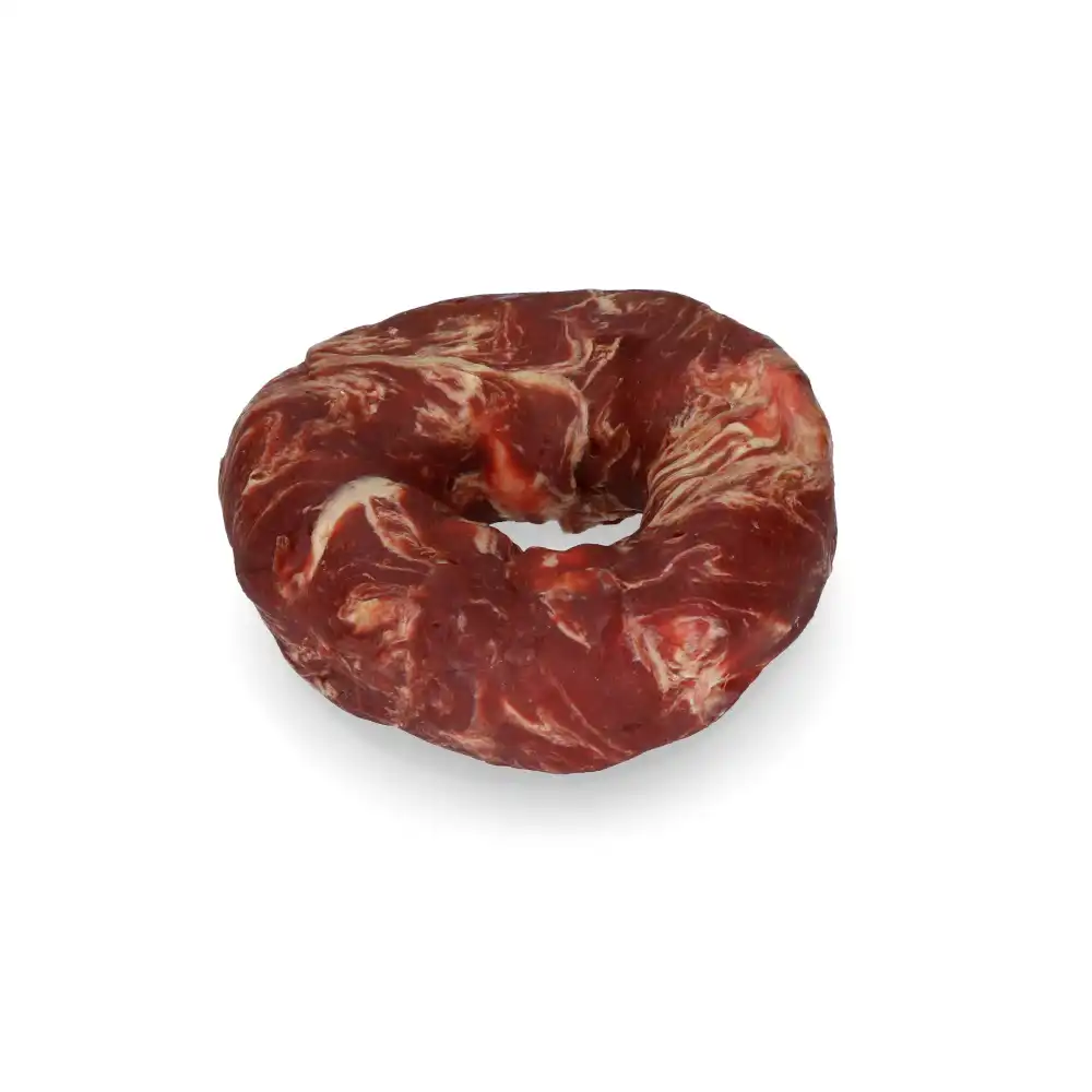 Braaaf Donut de vacuno con bacalao para perros 10-12 cm de diámetro (1 ud. aprox. 120 g)