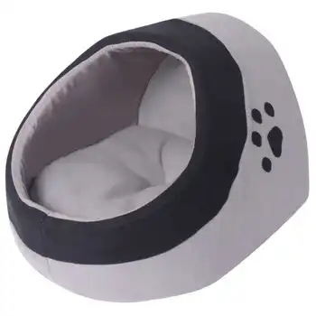 Cama Cubo Para Gatos Tamaño M Gris Y Negra Vidaxl