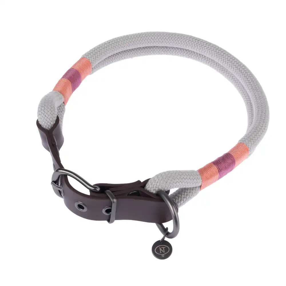 Collar Nomad Tales Spirit piedra para perros - S: 36 - 40 cm contorno de cuello, 30 mm (An)