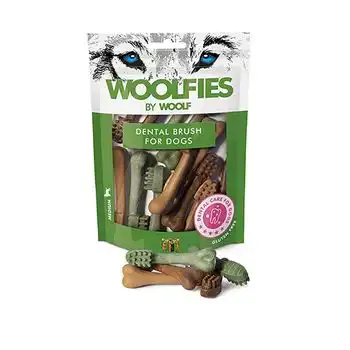 Snacks Woolfies Cepillo S, 14 Piezas, Bolsa 200 Gr