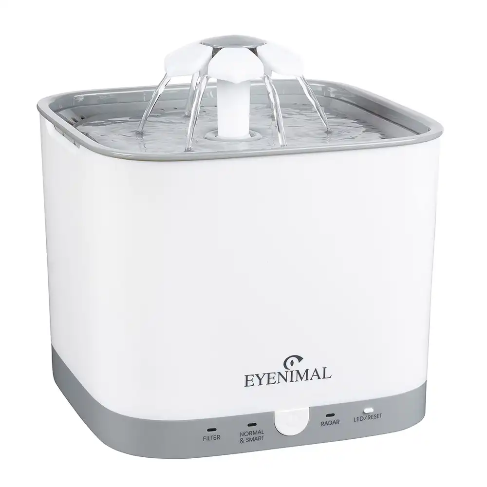 Bebedero fuente Eyenimal Smart Bloom - 2 litros - blanca y gris