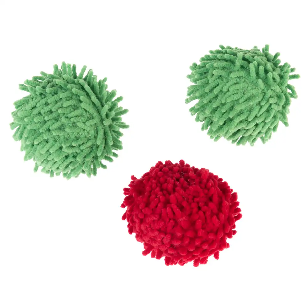 Set de pelotas TIAKI con pompones y catnip - Set de 3