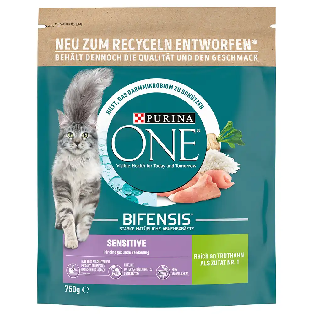 Purina ONE Sensitive pienso para gatos - 750 g