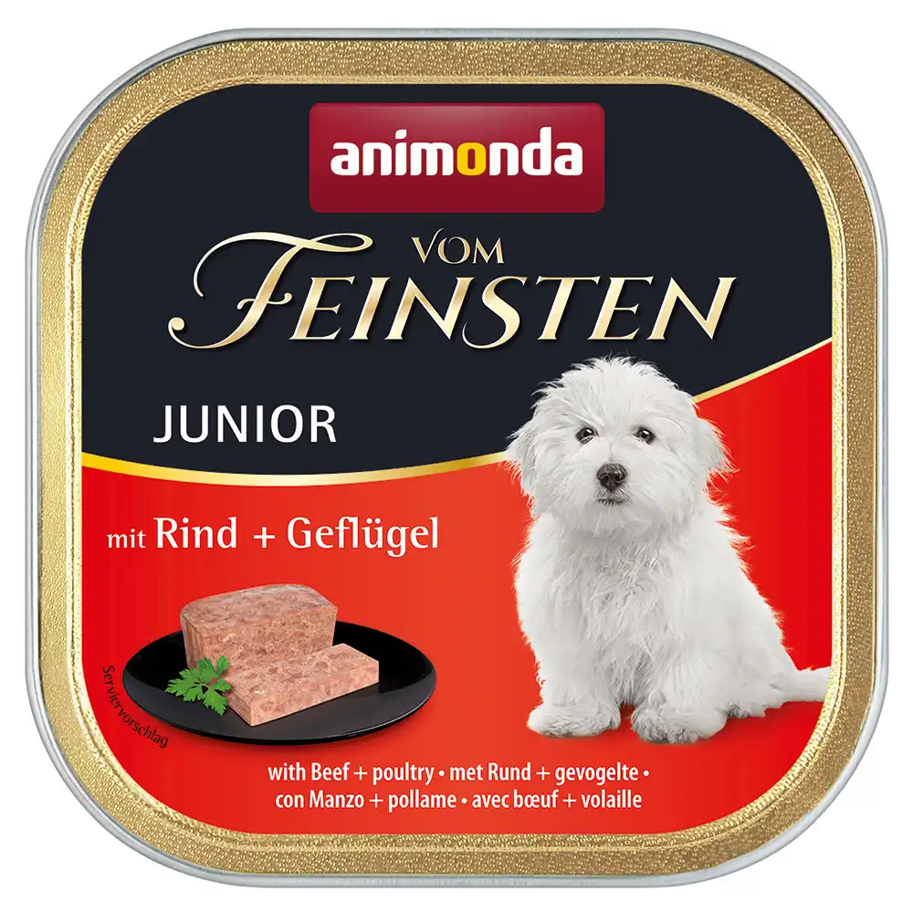 Animonda vom Feinsten Junior 6 x 150 g - Vacuno y ave