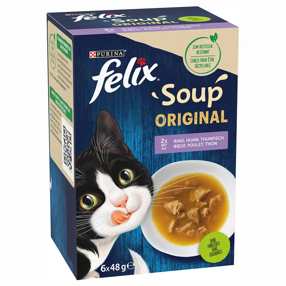 Felix Soup sopa para gatos - Selección mixta - 6 x 48 g