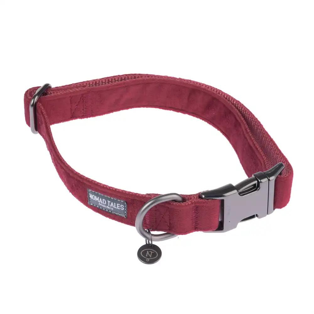 Collar Nomad Tales Blush vino para perros - L: 39 - 64 cm contorno de cuello, 25 mm de ancho