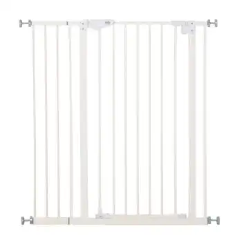 Barrera De Seguridad De Metal Plástico 92-102x104,1 Cm-pawhut.blanco