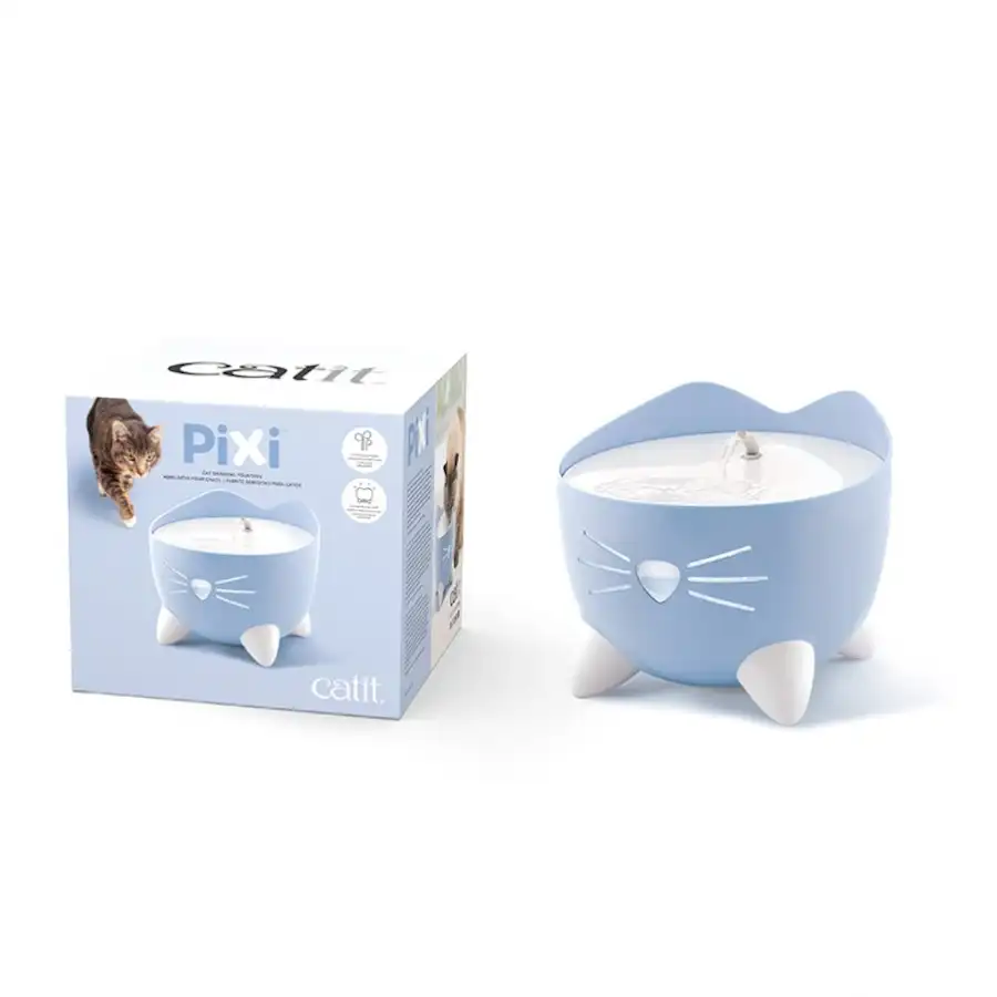 Catit Pixi Azul Bebedero Fuente para gatos