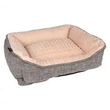 Cesta Para Perros Zupo Rectangular Gris 50x40x16 Cm Flamingo