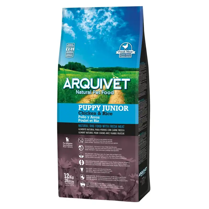 Arquivet Puppy Junior Pollo y Arroz 3 Kg