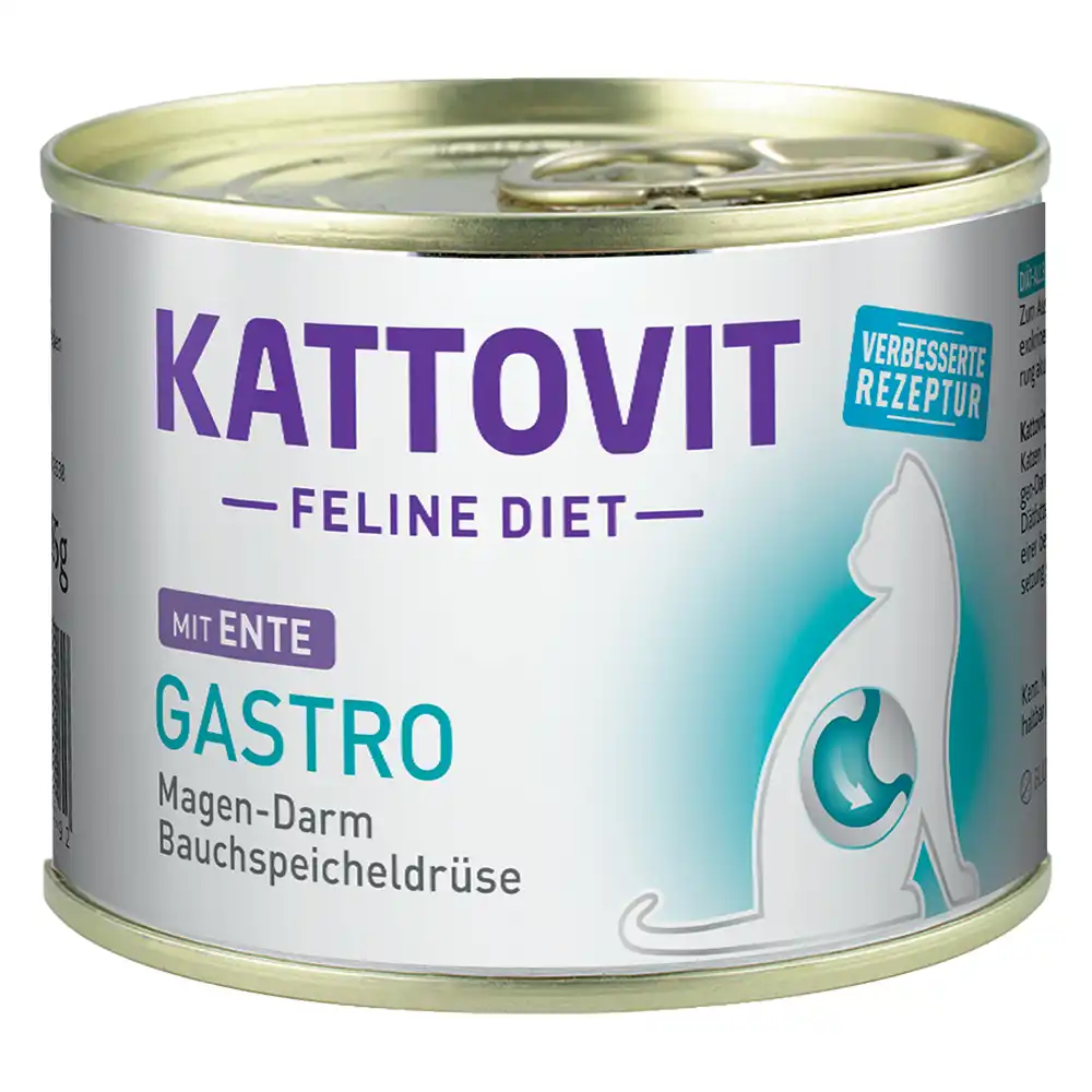 Kattovit Gastro comida húmeda para gatos - Pato 6 x 185 g