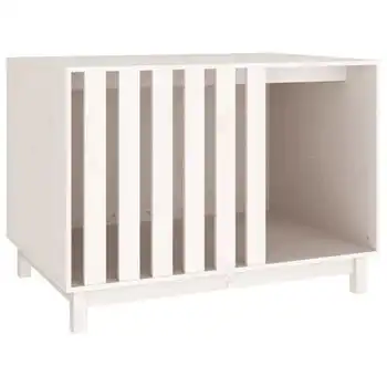 Cama Para Perros Madera Maciza De Pino Blanco 100x70x72 Cm Vidaxl