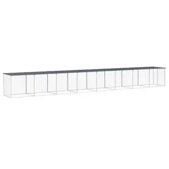 Gallinero Con Techo Acero Galvanizado Antracita 803x98x90 Cm Vidaxl