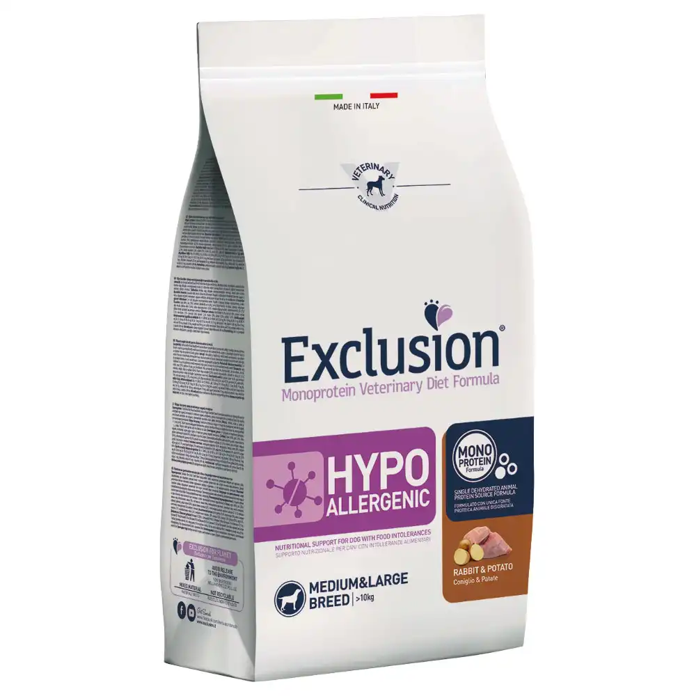 Exclusion Hypoallergenic con conejo y patata - 12 kg