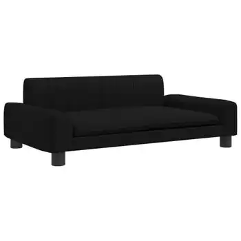 Cama Para Perros De Tela Negra 90x53x30 Cm Vidaxl