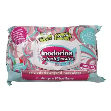 Inodorina Toallitas Higienicas Sensitive Agua Micelar para Perros y