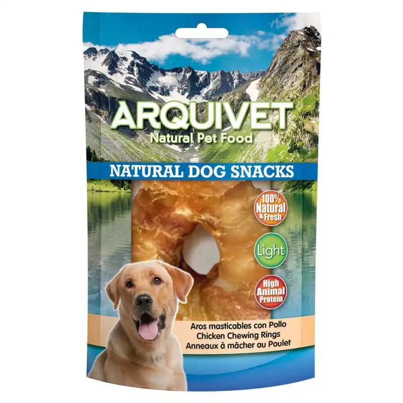 Aros de Pollo golosinas para perros, Unidades 6 unidades