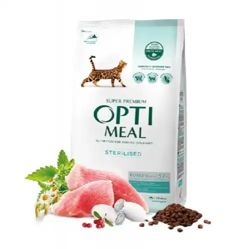 Optimeal Pienso seco para gatos esterilizados Pavo y Avena