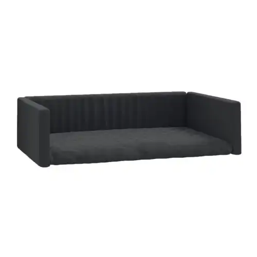 Vidaxl cama de maletero negro para perros