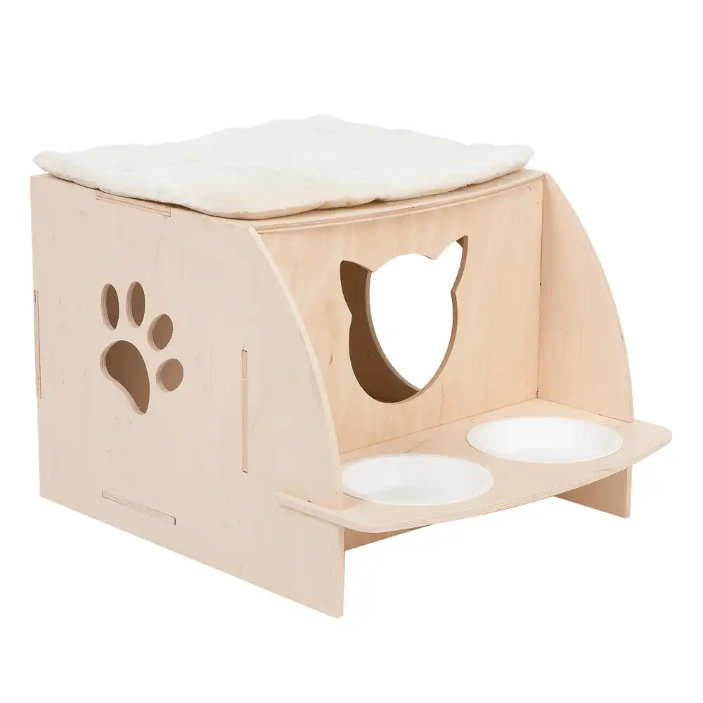 Casita Natural Paradise Daisy para gatos - 57 x 42,8 x 36 cm (L x An x Al)