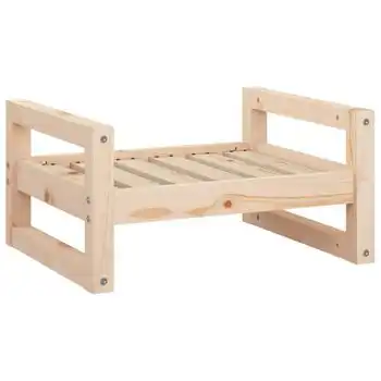 Cama Para Perros Madera Maciza De Pino 55,5x45,5x28 Cm Vidaxl