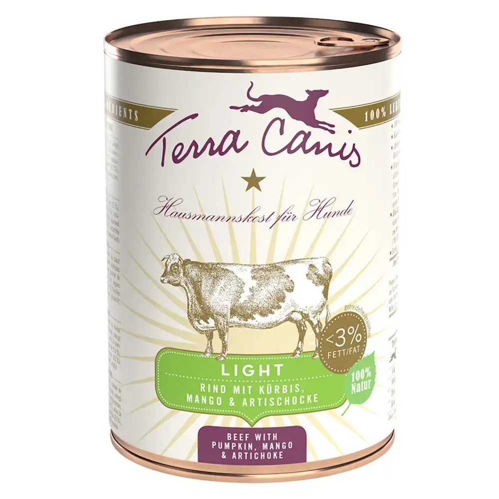 Pack Ahorro: Terra Canis Light 12 x 400 g - Vacuno