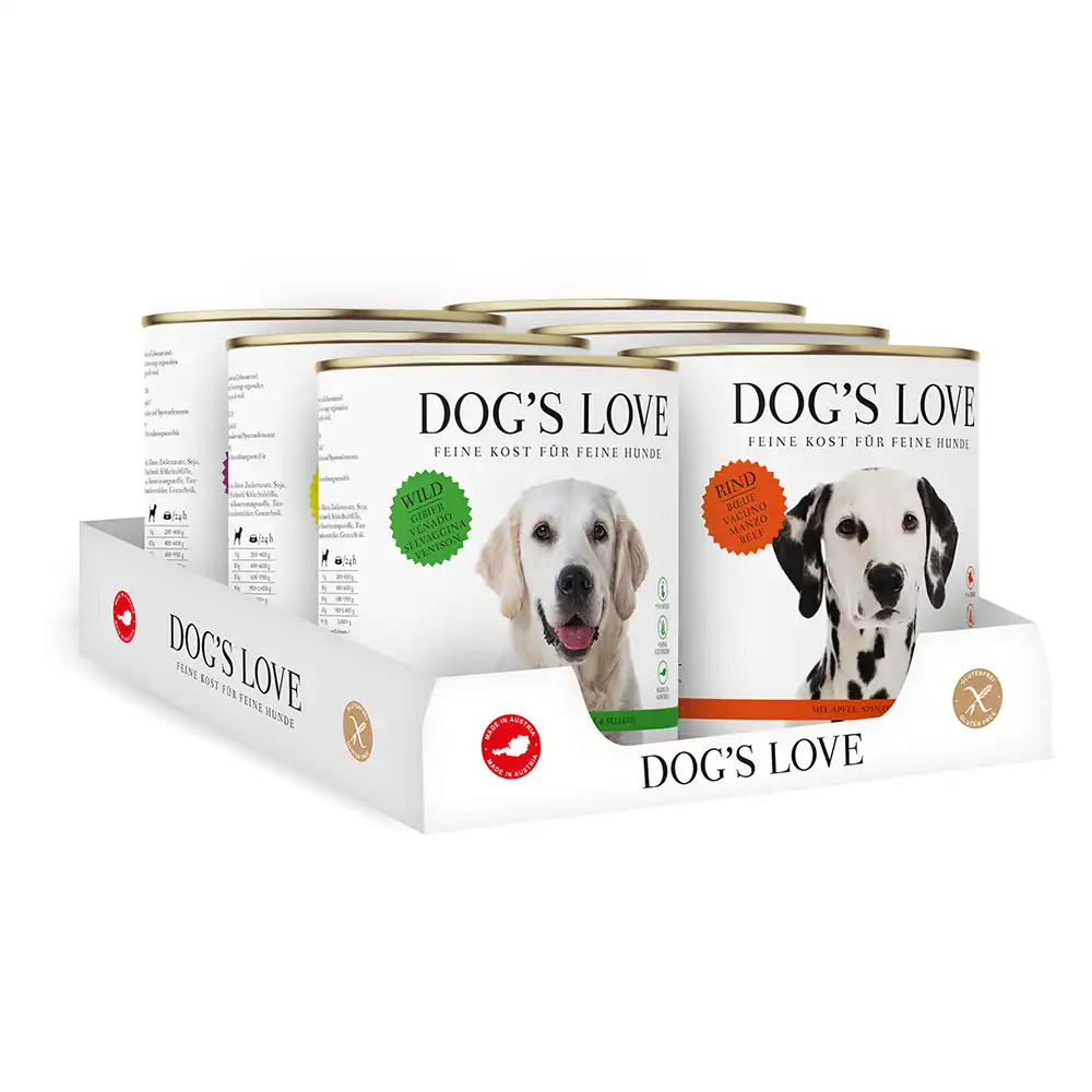 Dog´s Love Adult 6 x 800 g - Pack mixto (6 variedades)