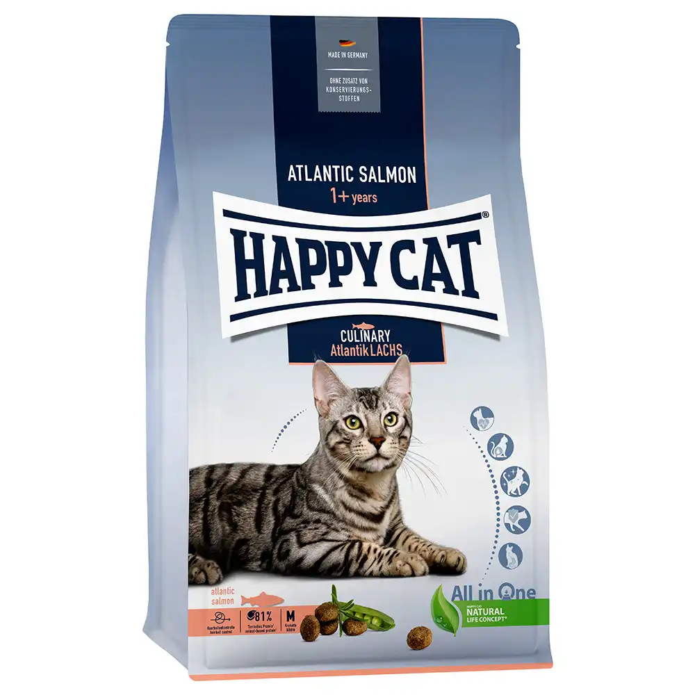 Happy Cat Adult con salmón del Atlántico - 10 kg