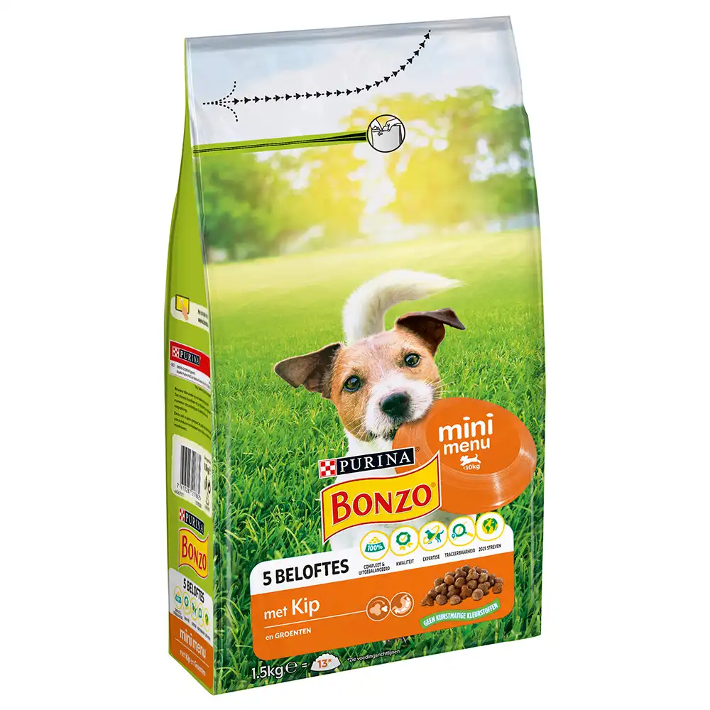 PURINA Bonzo Mini Menú pollo y verdura - 1,5 kg