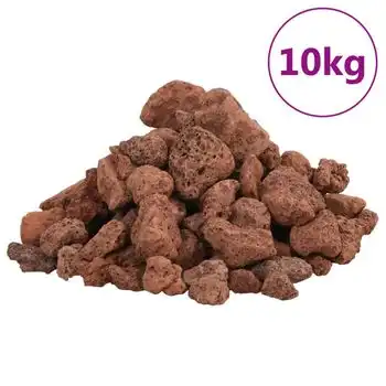 Rocas Volcánicas Rojas 10 Kg 1-2 Cm Vidaxl