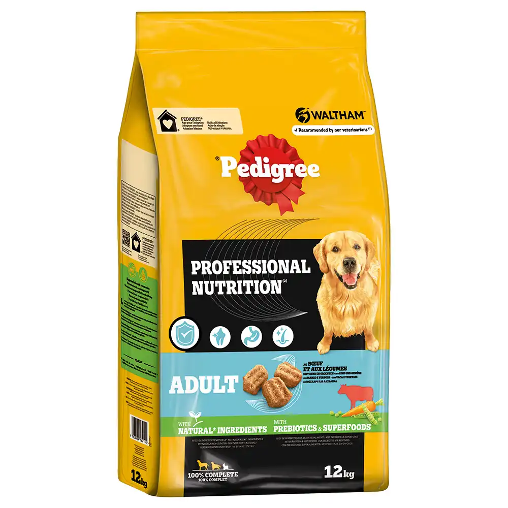 Pedigree Professional Nutrition Adulto con ternera y verduras - 12 kg