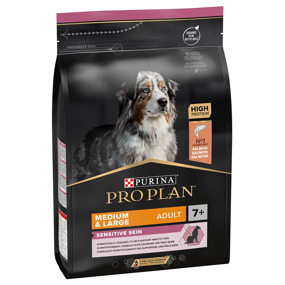 PURINA PRO PLAN Medium & Large Adult 7+ Sensitive Skin - 3 kg