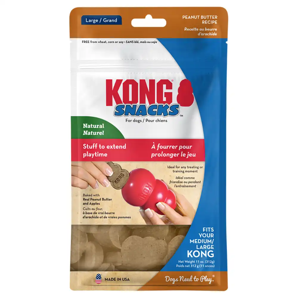 KONG snacks de mantequilla de cacahuete para perros - Tamaño L