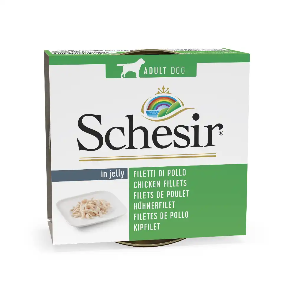 Schesir Adult filete de pollo en latas 6 x 150 g - Filete de pollo